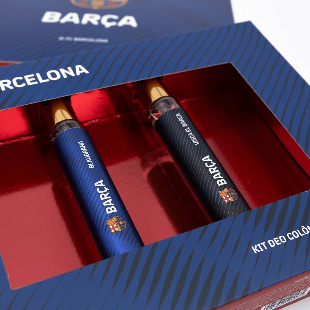 Kit FC Barça: 30ml Blaugrana + 30ml Visca El Barça - Touti Cosmetics