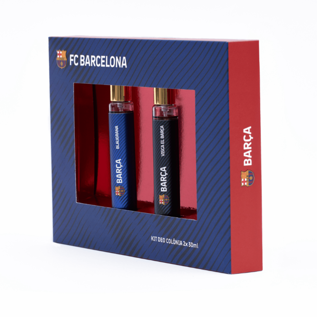 Kit FC Barça: 30ml Blaugrana + 30ml Visca El Barça - Touti Cosmetics