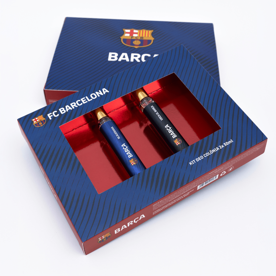 Kit FC Barça: 30ml Blaugrana + 30ml Visca El Barça - Touti Cosmetics